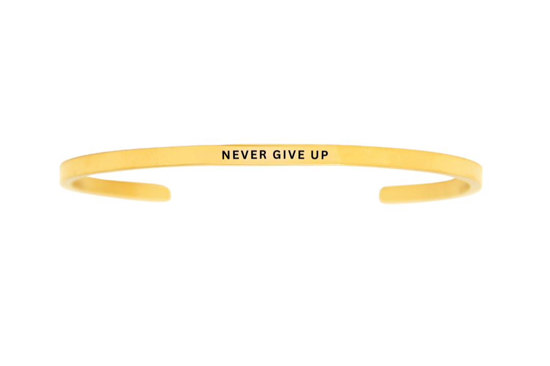 never give up