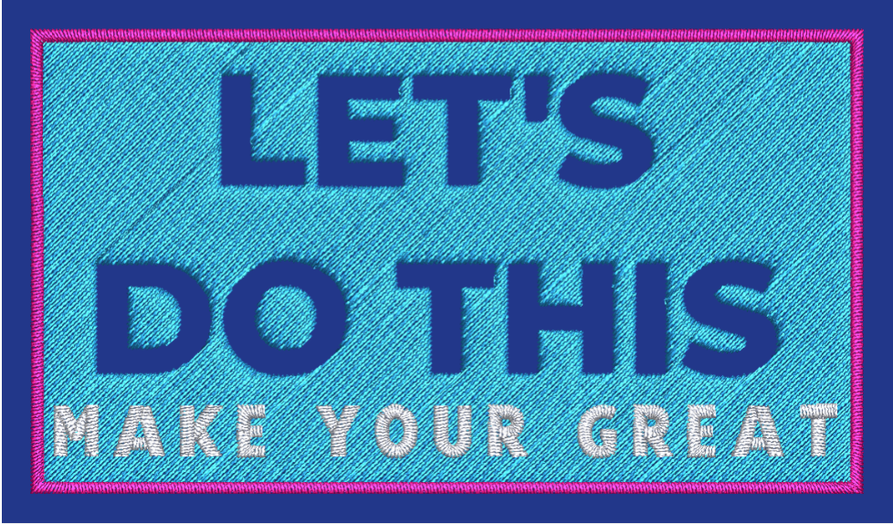 LET'S DO THIS: blue