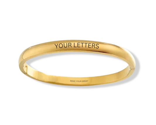 SISTERHOOD bangle: 18K Gold Plated