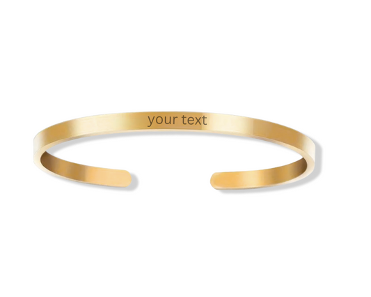 CUSTOM cuff: 18k gold plated