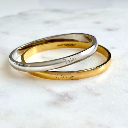 wear their words: bangle