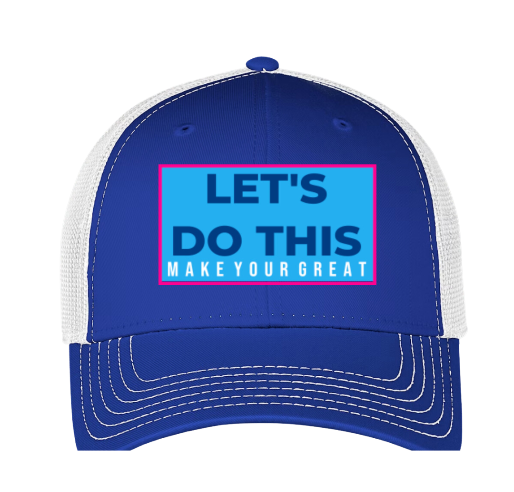 LET'S DO THIS: blue